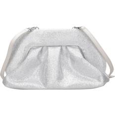 THEMOIRè Strass Silver Clutchväska Veganskt Tyg - Gray