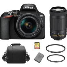 Nikon D3500 KIT 18-55mm VR 70-300MM VR 32G card Bag EN-EL14A Protector