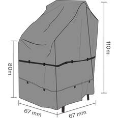 Brafab Hyndeopbevaring & Havemøbelovertræk Havemøbler Brafab Møbelovertræk Åndbart Stof 67 x 67 x 80-110 cm