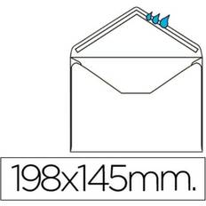 Suministros de Envío y Embalaje Liderpapel Sobre n.10 blanco oficio prolongado 145x200mm engomado solapa de pico caja de 500 unidades
