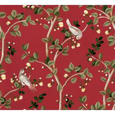 Coordonné Birds Prosperity NonWoven Wallpaper Ruby Roll