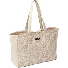 Humdakin maxi tote bag Humdakin Maxi Tote Taske Light Stone Peony Quilt
