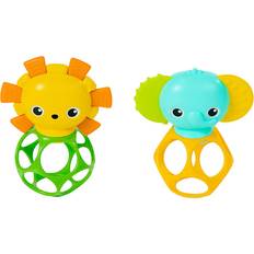 Bright Starts Soother Pals Easy-Grasp Legetøj med bidering 3 m 2 stk