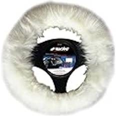 Simoni Racing Lenkradbezug Fluffy Fur Weiß 37-39cm