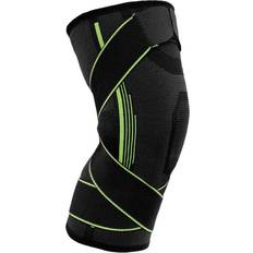 Knee Pads Abtel Green, S 2Pcs Protective Knee Brace Support One Piece Compression Sleeve Knee Pad Wrap Kneepad