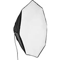 Walimex Pro Octagon Softbox Ø60cm inkl. 4 Stück 35W Daylight LED 5.000K passendem Diffusor & Tasche, CRI 90 ideal für Fotografie und Video