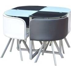 Kosy Koala 4 Space Saver Black Kitchen Dining Set