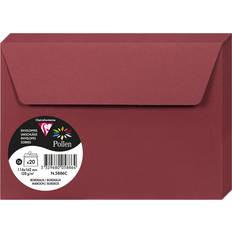 Enveloppes d'Invitation Clairefontaine Enveloppe 120g 114x162 bordeaux pqt 20