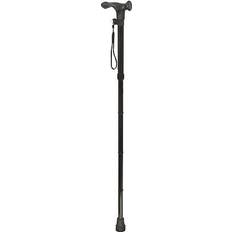 Left handed walking stick collapsible