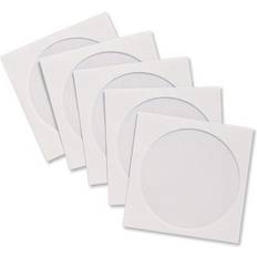1000 x high grade dvd paper sleeves white envelopes with window w126 x h 126mm