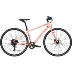 Cannondale L City Bikes Cannondale Quick Disc 4 Hybrid 2021 - Sherpa Pink/Graphite Women's Bike