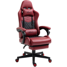 Gaming Chairs Inbox Zero Marun Game Chair Faux Leather in Black/Red 26 W x 25.5 D in Wayfair 26 W x 25.5 D in