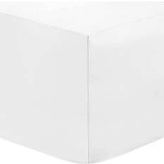 HOMES Extra Deep Fitted Bed Sheet White