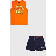 Champion Altri Set Champion Completo Sportivo Canotta + Shorts Arancione Bambino