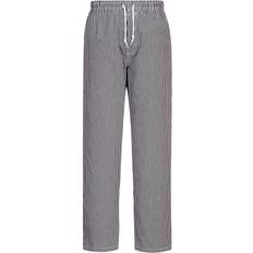 XS Work Pants Portwest Bromley Checked Chef Trousers