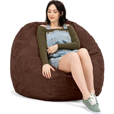 Brown Bean Bags Jaxx 4 Foot Bean Bag