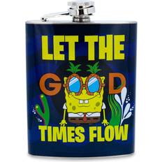 Blue Hip Flasks Silver Buffalo SpongeBob SquarePants "Mister Good Hip Flask