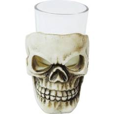 White Shot Glasses Sunstar skull 3.5in Shot Glass