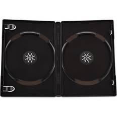 Optical Storage Branded DOUBLE Black 14mm DVD Storage Cases 100 BOX