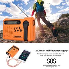 Radios Tomtop Jms HanRongDa Outdoor Emergency Radio 2000mAh
