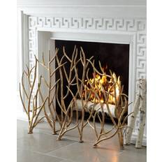 Gold Fireplaces Golden Branch Fireplace Screen GOLD