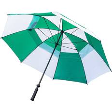 Deluxe Windproof Green/White Umbrella