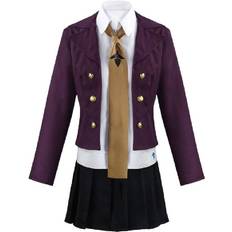 Dinamr Kirigiri Danganronpa Kyoko Cosplay Costume Shirt Necktie Skirt Anime Halloween