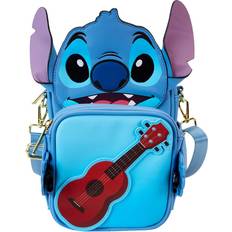 Loungefly Crossbody Bags Loungefly Stitch Camping Cuties Crossbuddies Bag - Green/Blue/Purple