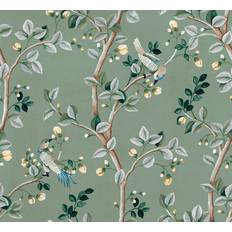 Coordonné Birds Prosperity NonWoven Wallpaper Jade Roll