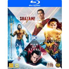 Filmer Wonder Woman Shazam Aquaman Man Of Steel Dc Comics Movie Collection Blu-Ray