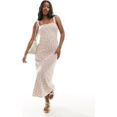 Abercrombie & Fitch Long Dresses Abercrombie & Fitch Floral Print Maxi Dress White/Red/Multi