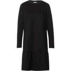 Street One Knee Length Sweat Dress - Black