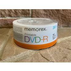 Memorex dvd r 16x 4.7gb 20 pack spindle printable brand 5GB