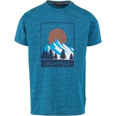 T-shirts Trespass Mens Casual Fit T-Shirt Printed Design - Bondi Blue