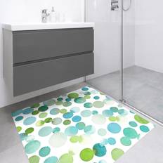 Blu Tappeti Klebefieber Tappeti In Vinile Coriandoli A Pois Ad Acquerello In Verde Bluastro Blu