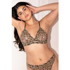 Guld BH'er Understatement Understatement Underwear Lace Triangle Bralette Leopard