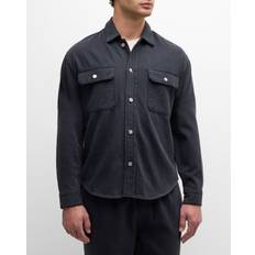 Frame Skjorter Frame Cotton Terry Overshirt - Blue