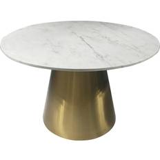 Glass - Gold Dining Tables Coaster Ambrose Round Dining Table