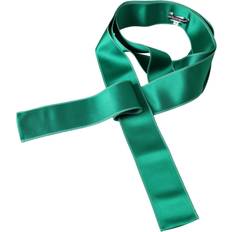 Green Belts Dolce & Gabbana Green Silk Satin Waist Belt Green