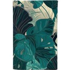 Kitchen Towels Warren Reed Tropical Green Leaves Tea Kitchen Towel