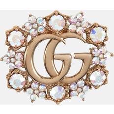 Gucci Brooches Gucci GG crystal-embellished brooch multicoloured One fits all