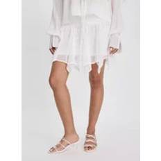 Nelly Flowy Mini Skirt - Vit