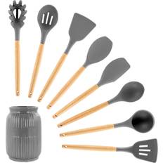 MegaChef Silicone & Wood Cooking Utensils Kitchen Utensil