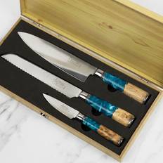 Kitchen Knives Katana Saya Saya Ocean Damascus Knife Set