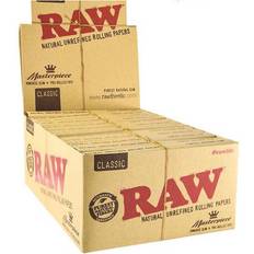 Smoking Accessories Raw 24 Classic King Slim Rolling Papers + Tips Connoisseur