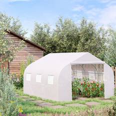 Greenhouses OutSunny Walk in Tunnel Greenhouse Gardening Planting Shed