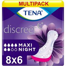TENA 8x Discreet Maxi Night 976ml 6 Pack