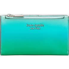 Kate Spade Morgan Ombre Small Slim Bifold Wallet - Mint Liqueur Multi