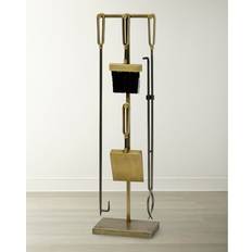 Fire Companion Sets Lancaster Fireplace Tools Set ANTIQUE BRASS