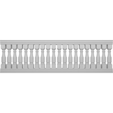 Stairs & Railings Ekena Millwork Fiberthane Hamilton Balustrade Railing Kit, Style N 6 7/8" On-Center Spacing to Pass 4" Sphere Code 42"H x 11'L